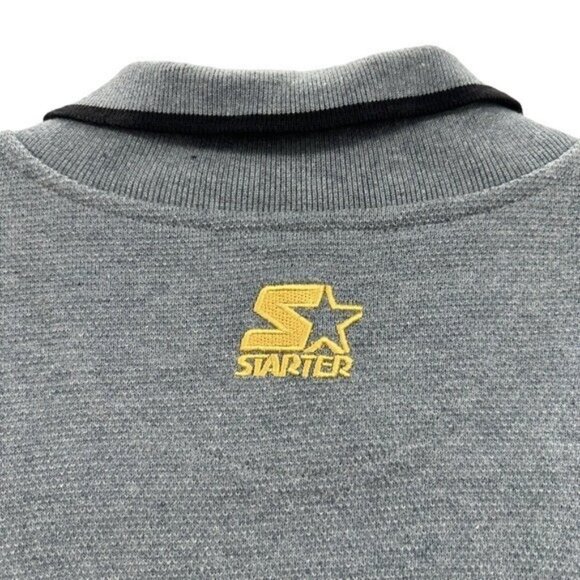 Chicago Bulls Starter L Snap Button Warm Up Collared Shirt Retro Vintage 90's - Picture 5 of 11